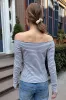 Bonnie Striped Top sold by Brandy Melville