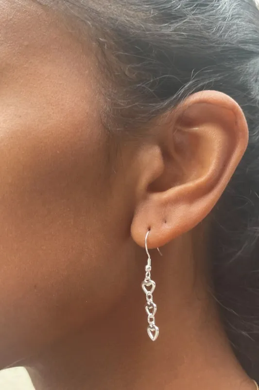 Heart Earrings sold by Brandy Melville