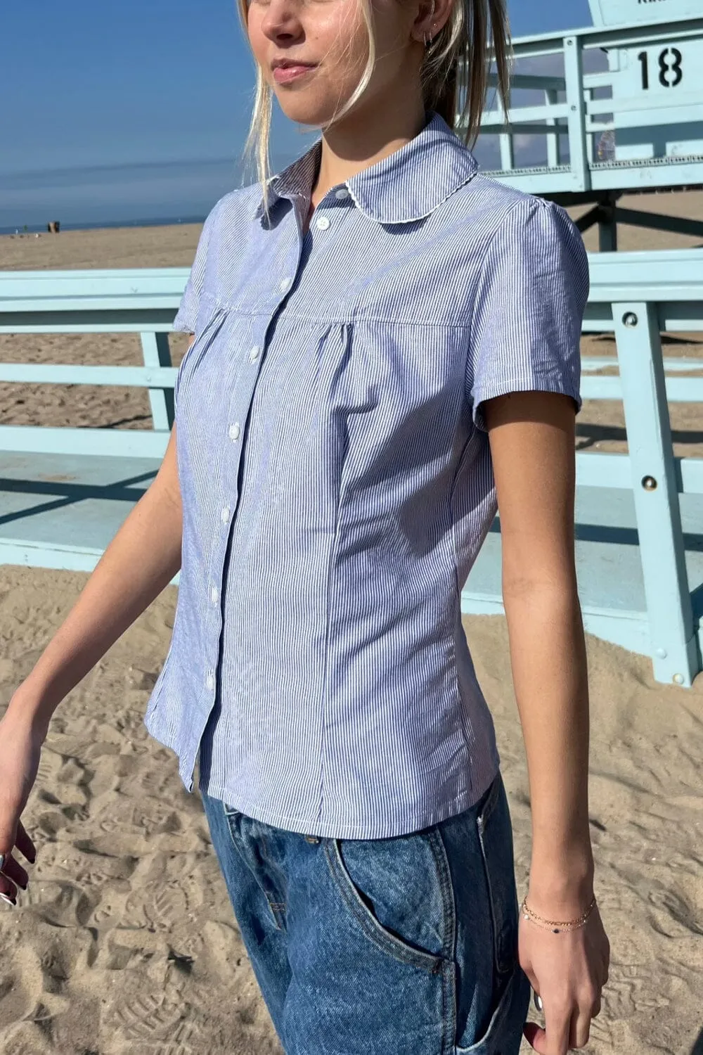 Teagan Stripes Top sold by Brandy Melville product image thumbnail 3