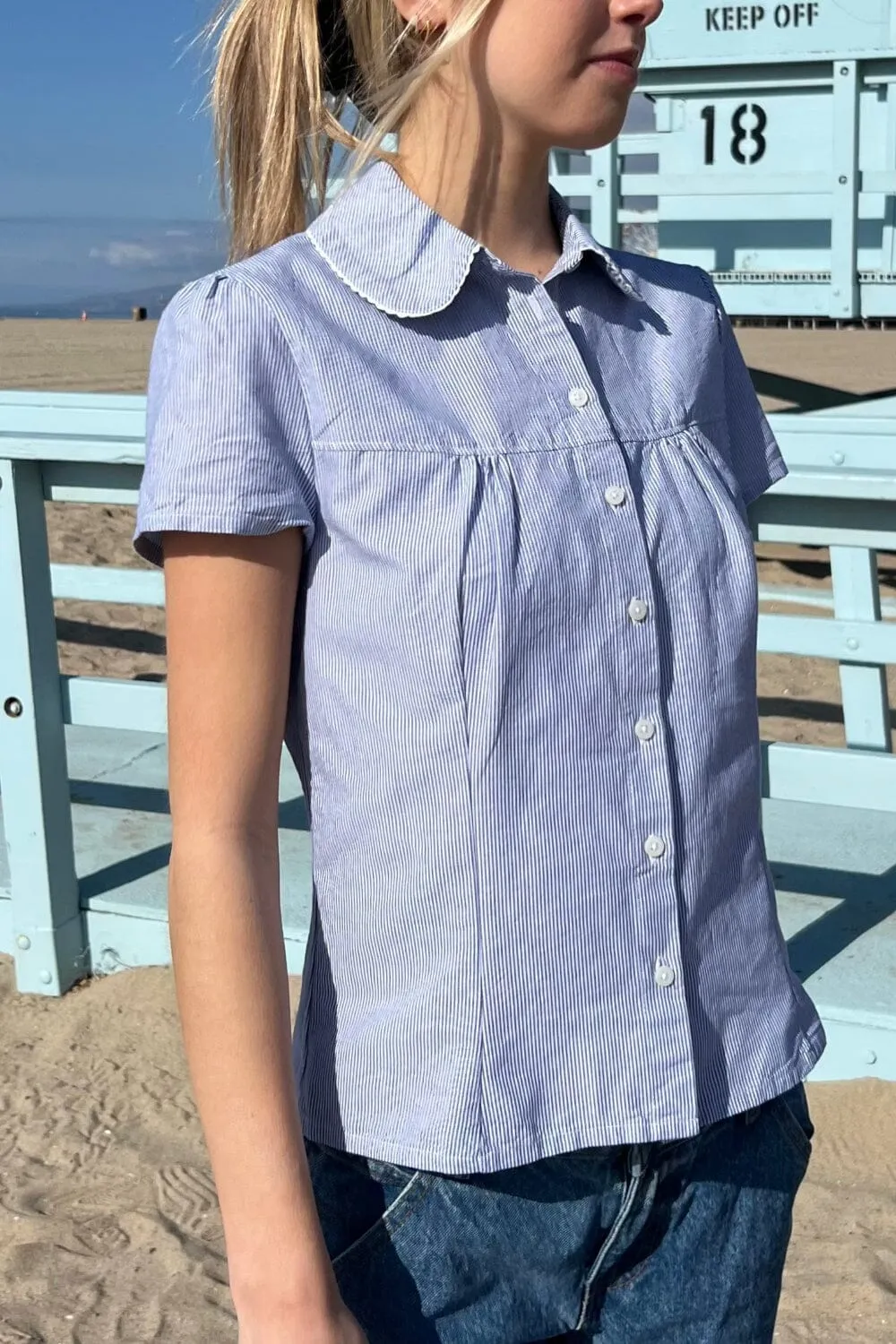 Teagan Stripes Top sold by Brandy Melville product image thumbnail 2