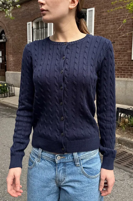 Amalie Cable Knit Cardigan sold by Brandy Melville