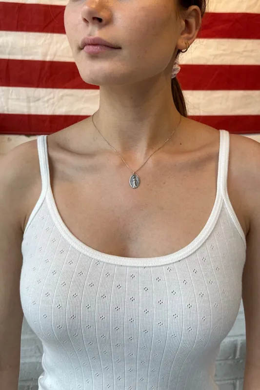 Virgin Mary Locket Necklace sold by Brandy Melville