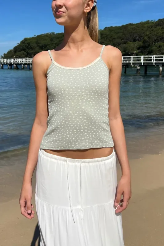 Skylar Floral Tank sold by Brandy Melville