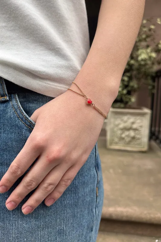 Heart Bracelet sold by Brandy Melville
