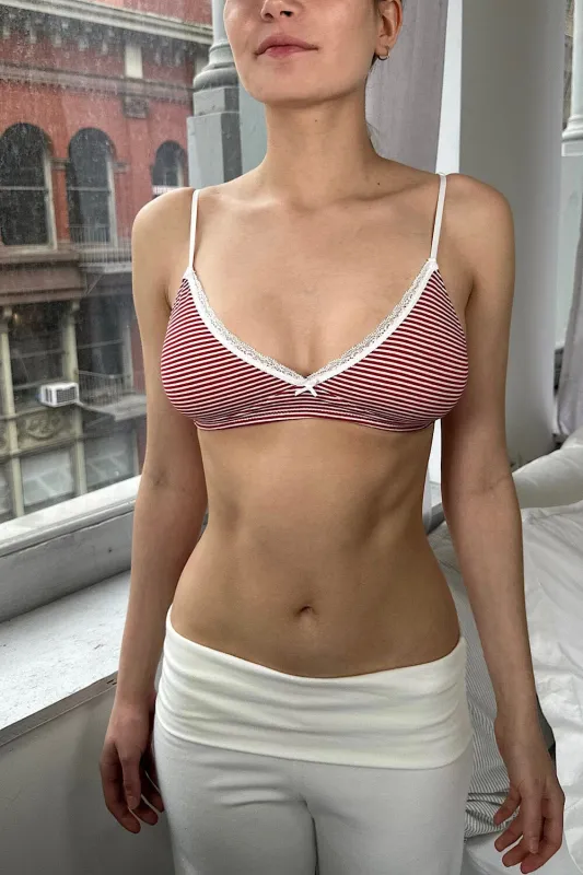 Stripes Lace Bra sold by Brandy Melville