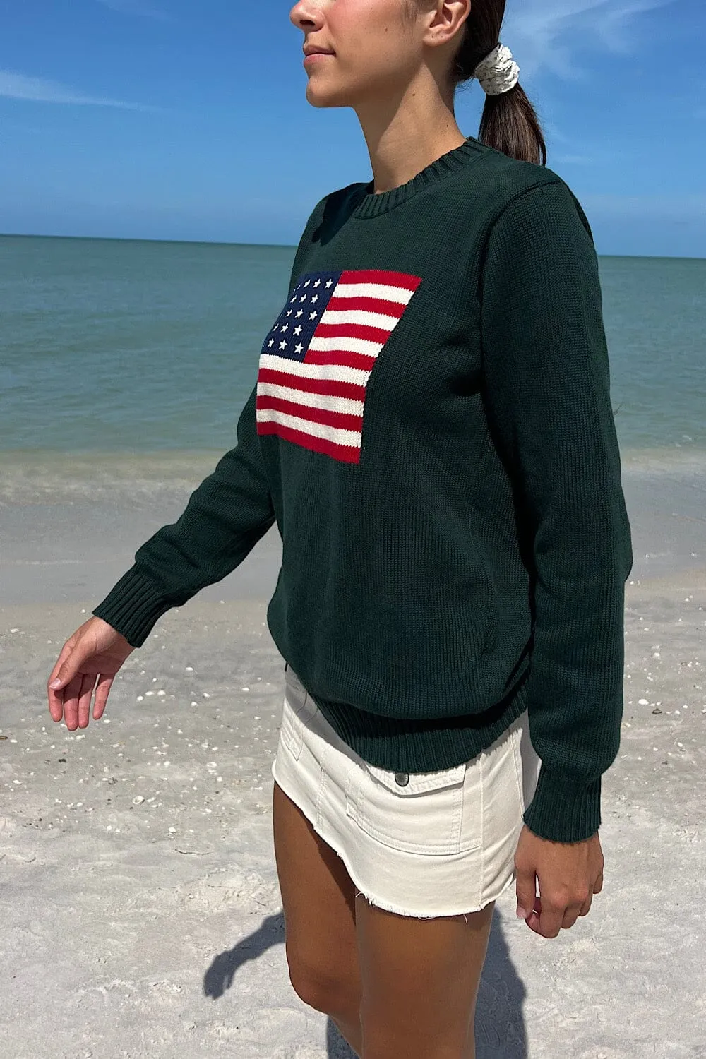 Nico American Flag Sweater sold by Brandy Melville product image thumbnail 3