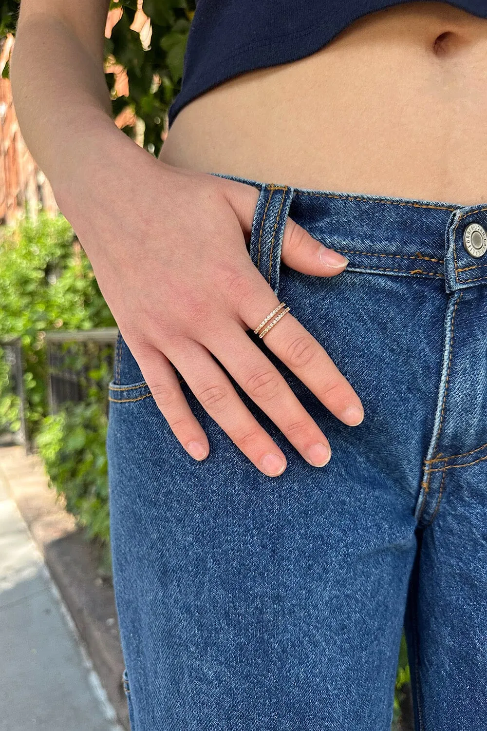 Mini Rhinestone Ring sold by Brandy Melville product image thumbnail 4