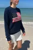 Nico American Flag Sweater sold by Brandy Melville