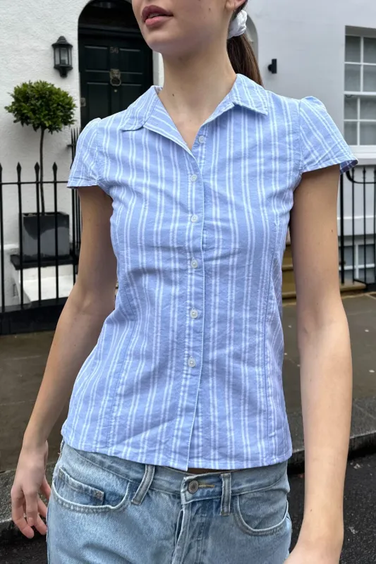 Rue Stripe Top sold by Brandy Melville