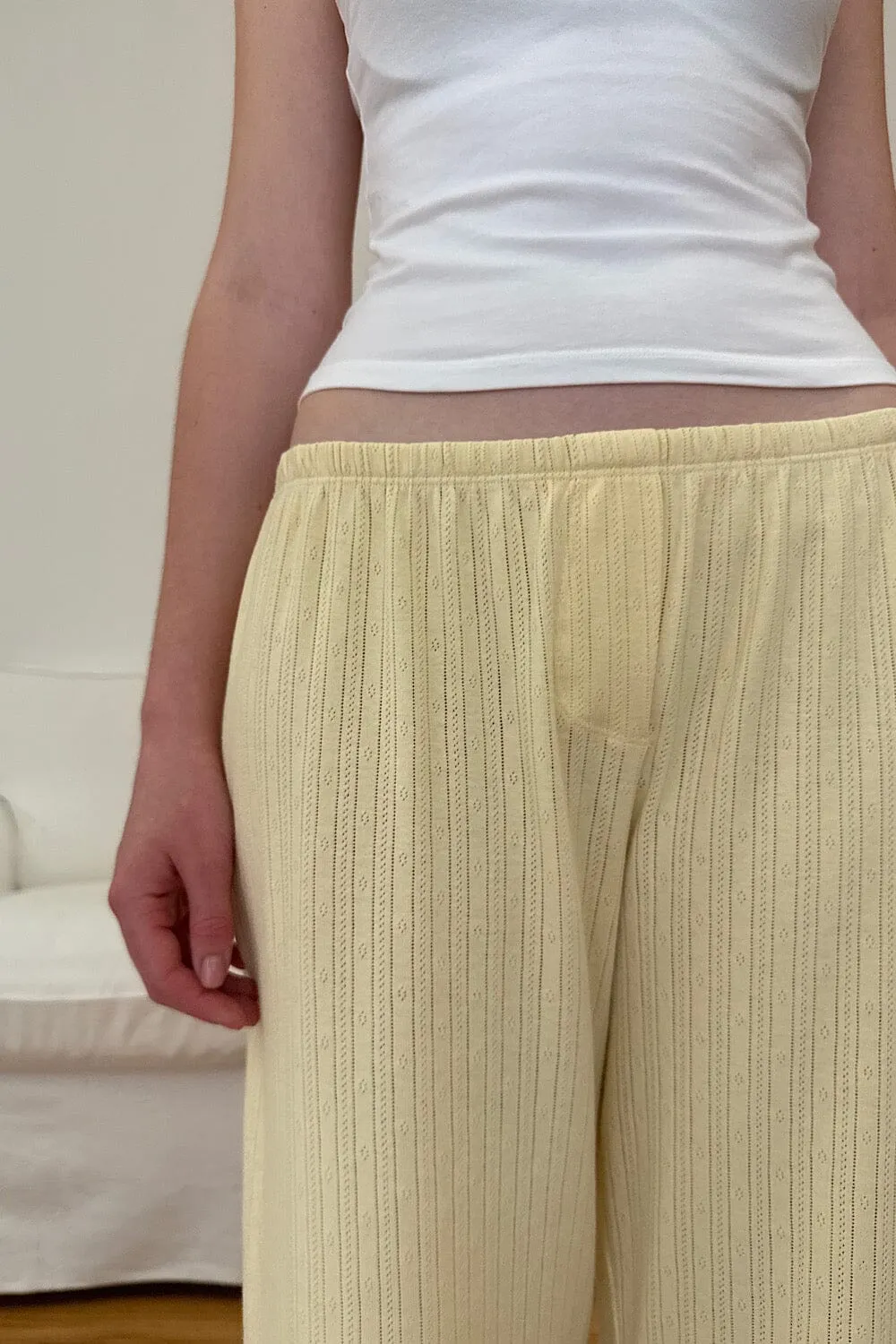 Keira Eyelet Sweatpants sold by Brandy Melville product image thumbnail 3