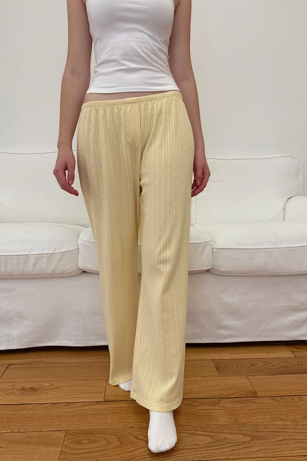 Keira Eyelet Sweatpants sold by Brandy Melville