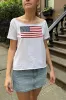 Robyn American Flag Top sold by Brandy Melville