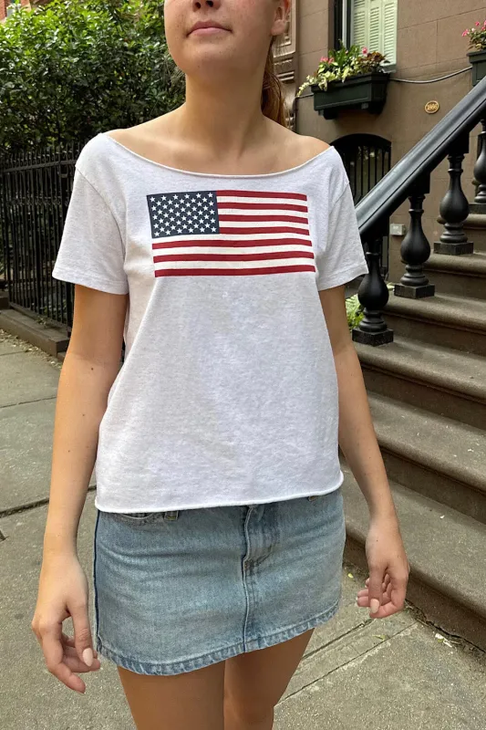 Robyn American Flag Top sold by Brandy Melville