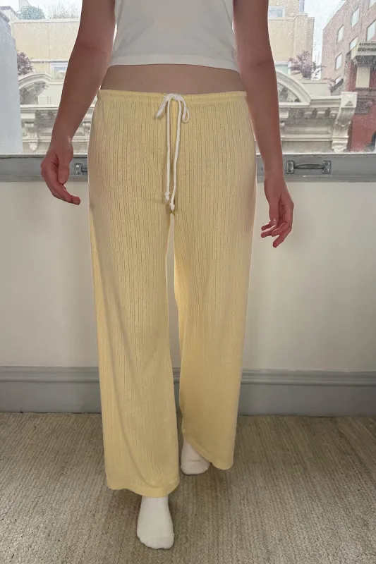 Anastasia Eyelet Sweatpants sold by Brandy Melville