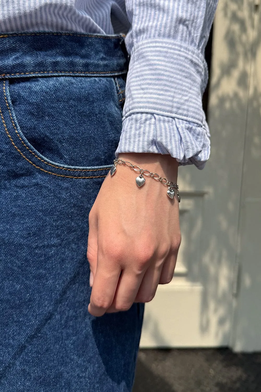 Heart Bracelet sold by Brandy Melville product image thumbnail 2