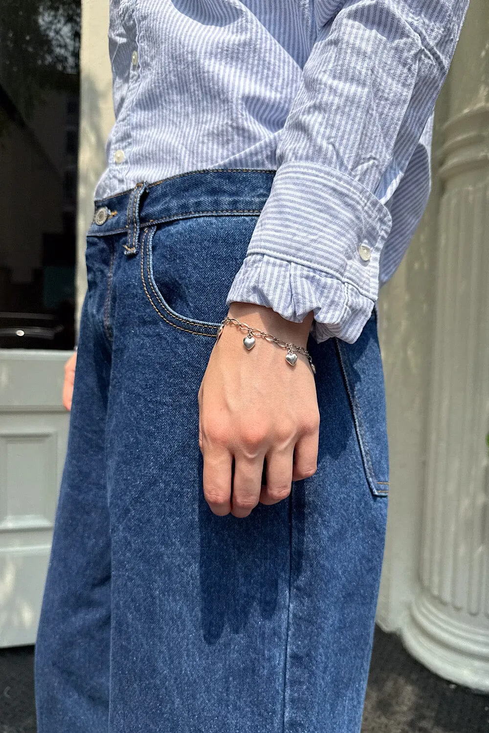 Heart Bracelet sold by Brandy Melville