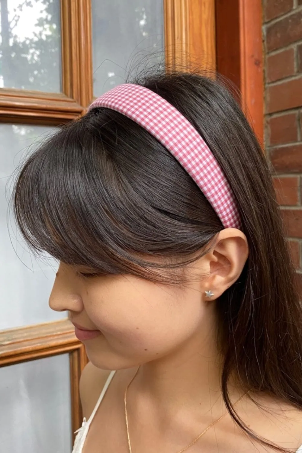 Plaid Headband sold by Brandy Melville