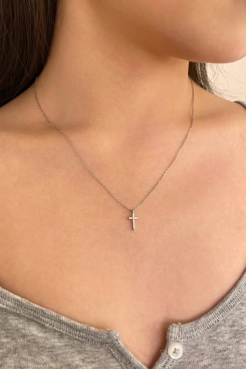 Cross Necklace sold by Brandy Melville product image thumbnail 3
