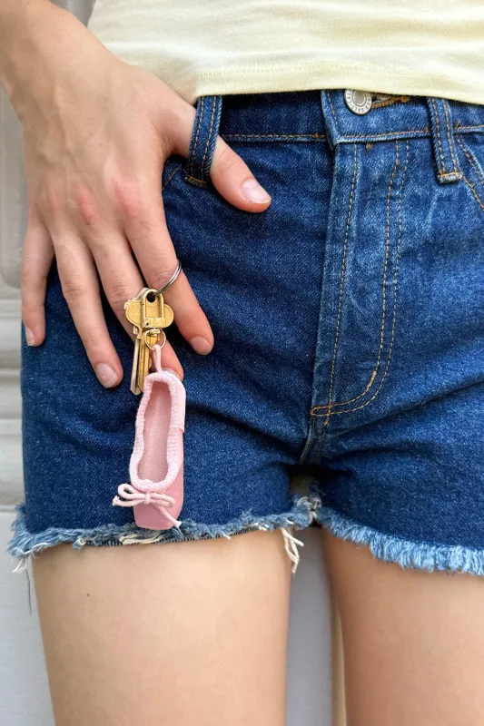 Ballet Slipper Keychain sold by Brandy Melville