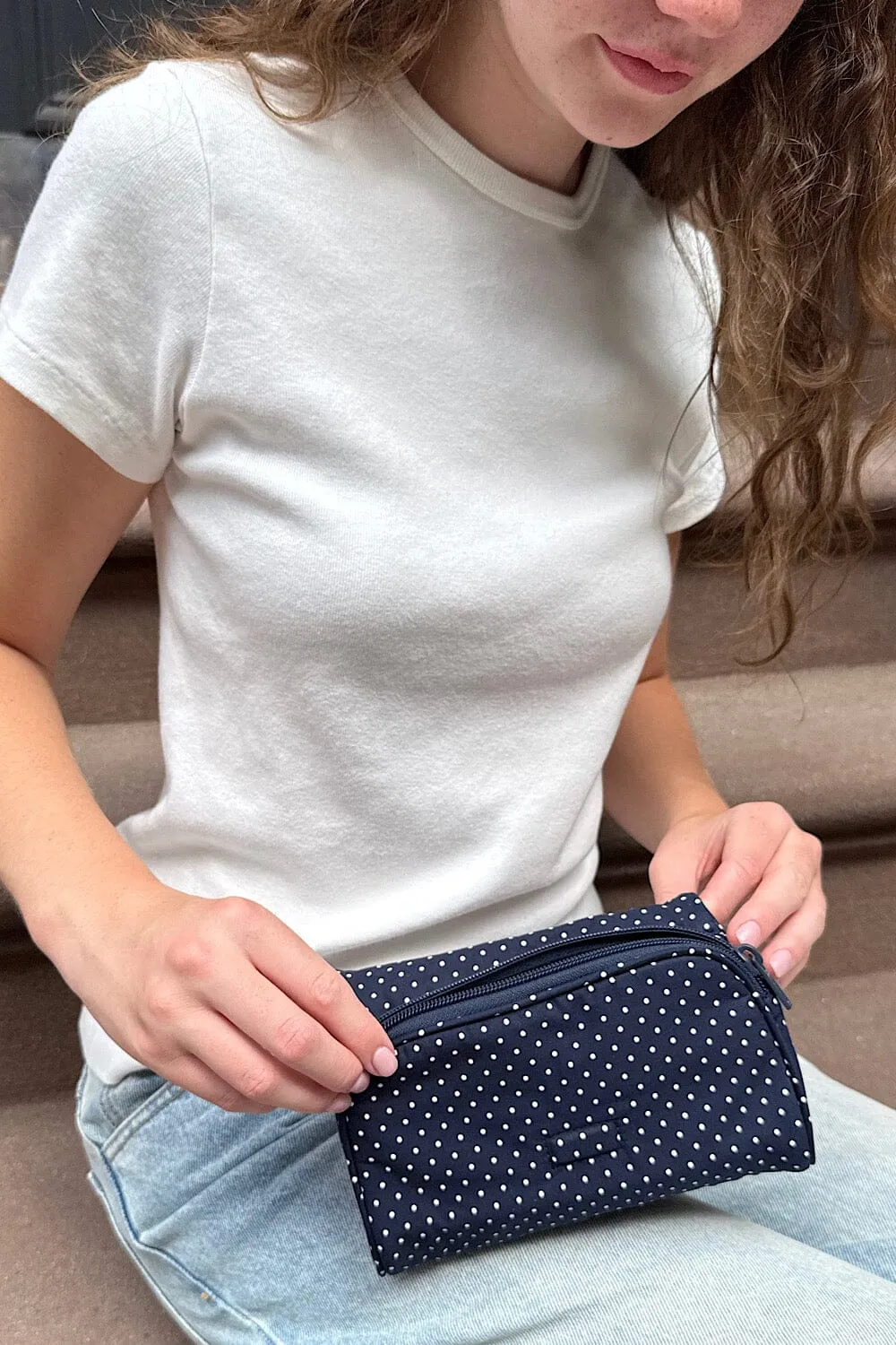 Polka Dots Makeup Bag sold by Brandy Melville product image thumbnail 4