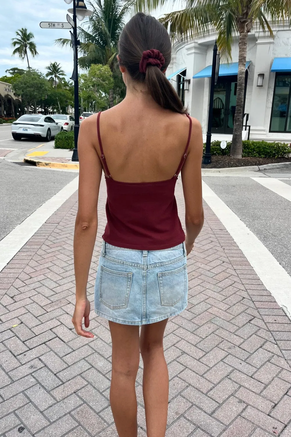 Amara Ruffle Tank sold by Brandy Melville product image thumbnail 4