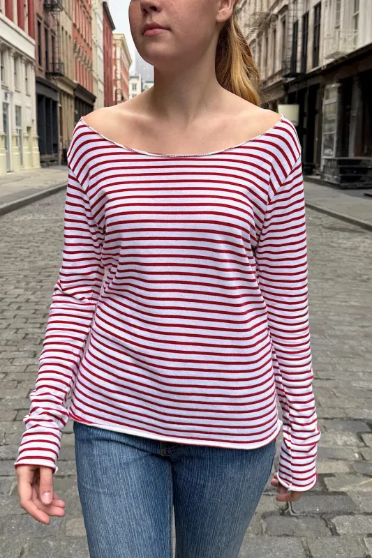 Tori Stripes Top sold by Brandy Melville