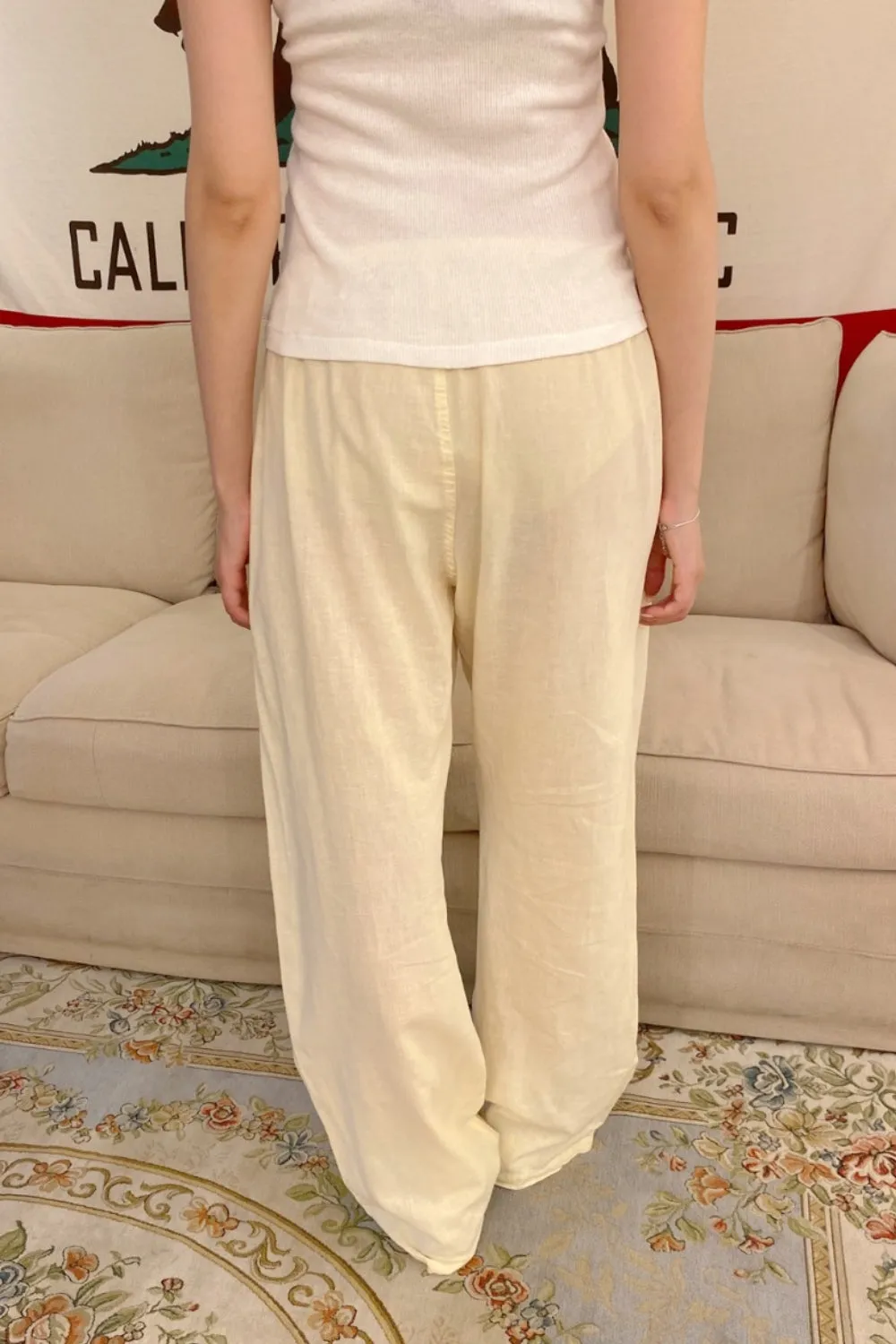 Anastasia Linen Pants sold by Brandy Melville product image thumbnail 4