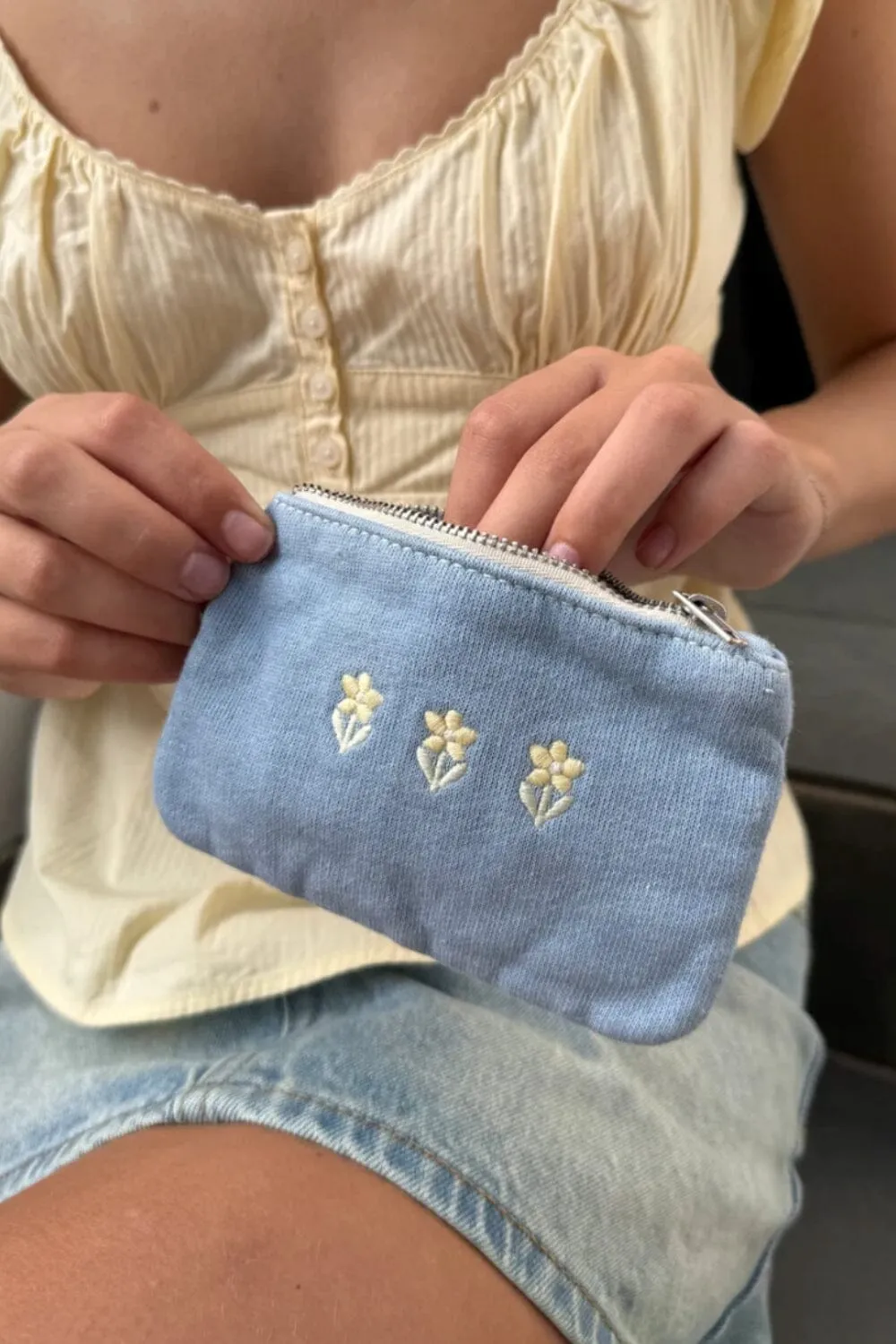 Floral Coin Purse sold by Brandy Melville product image thumbnail 3