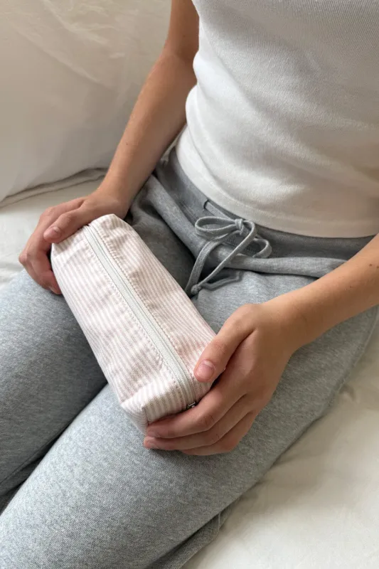 Stripes Makeup Bag sold by Brandy Melville