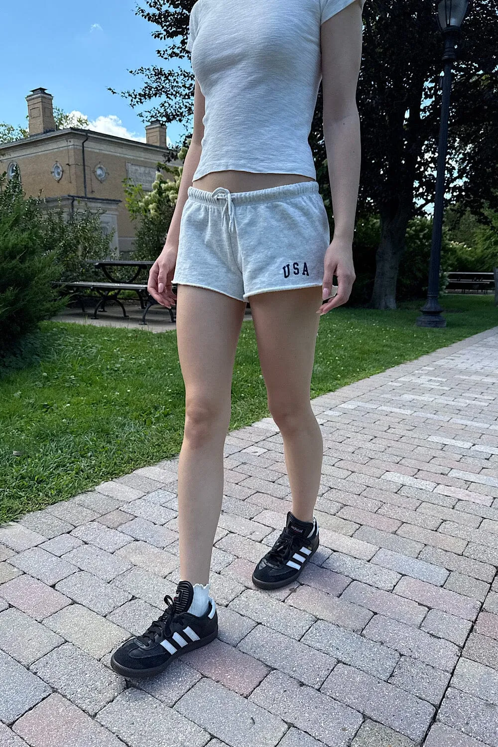 Marcie Sweatshorts sold by Brandy Melville