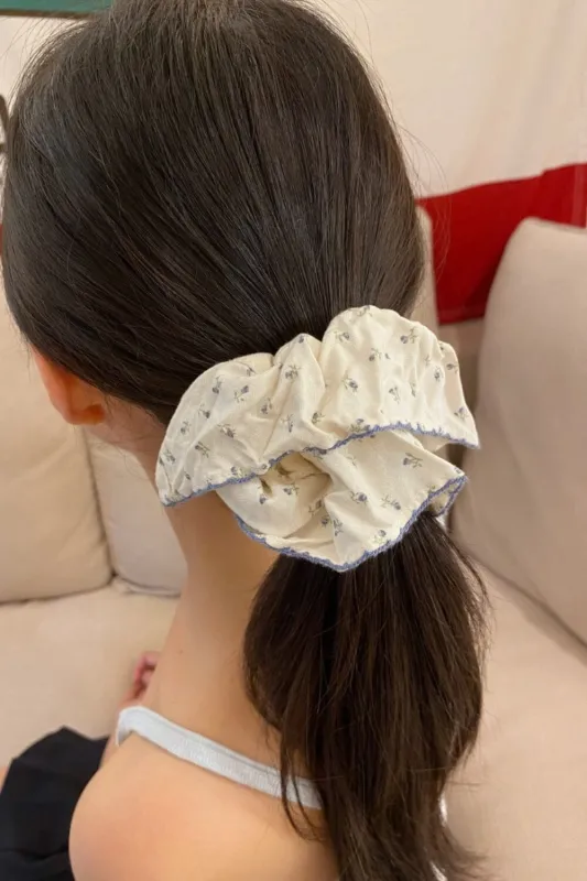 Floral Frill Scrunchie sold by Brandy Melville