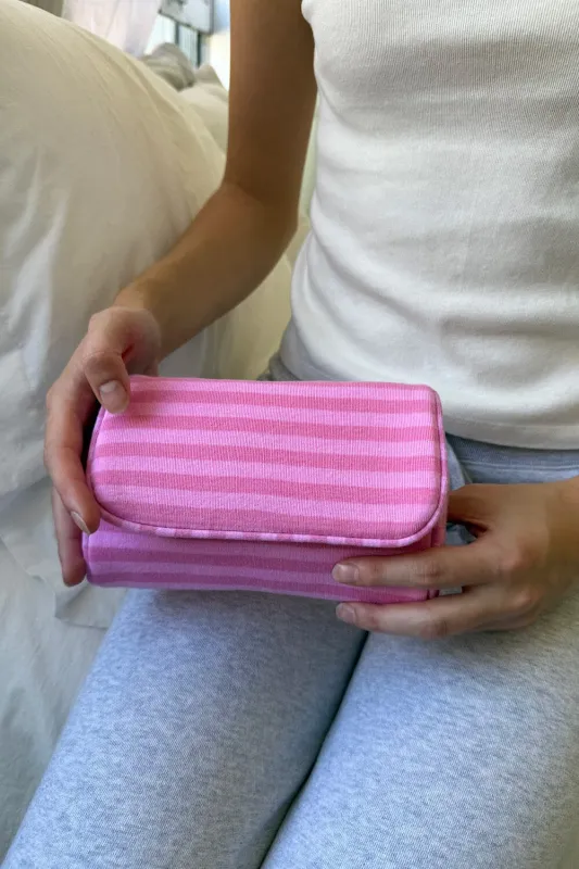 Stripes Makeup Bag sold by Brandy Melville