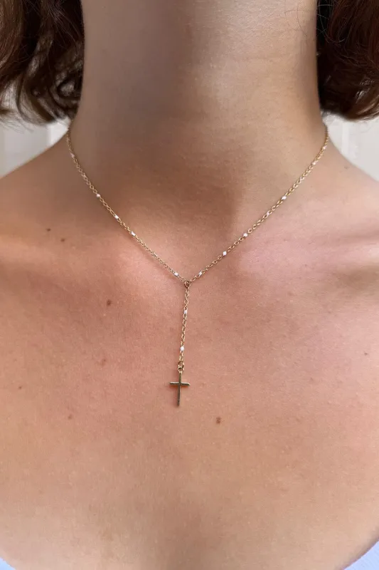 Bead Cross Chain sold by Brandy Melville