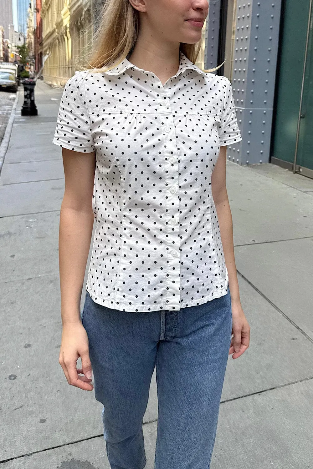 Teagan Polka Dots Top sold by Brandy Melville