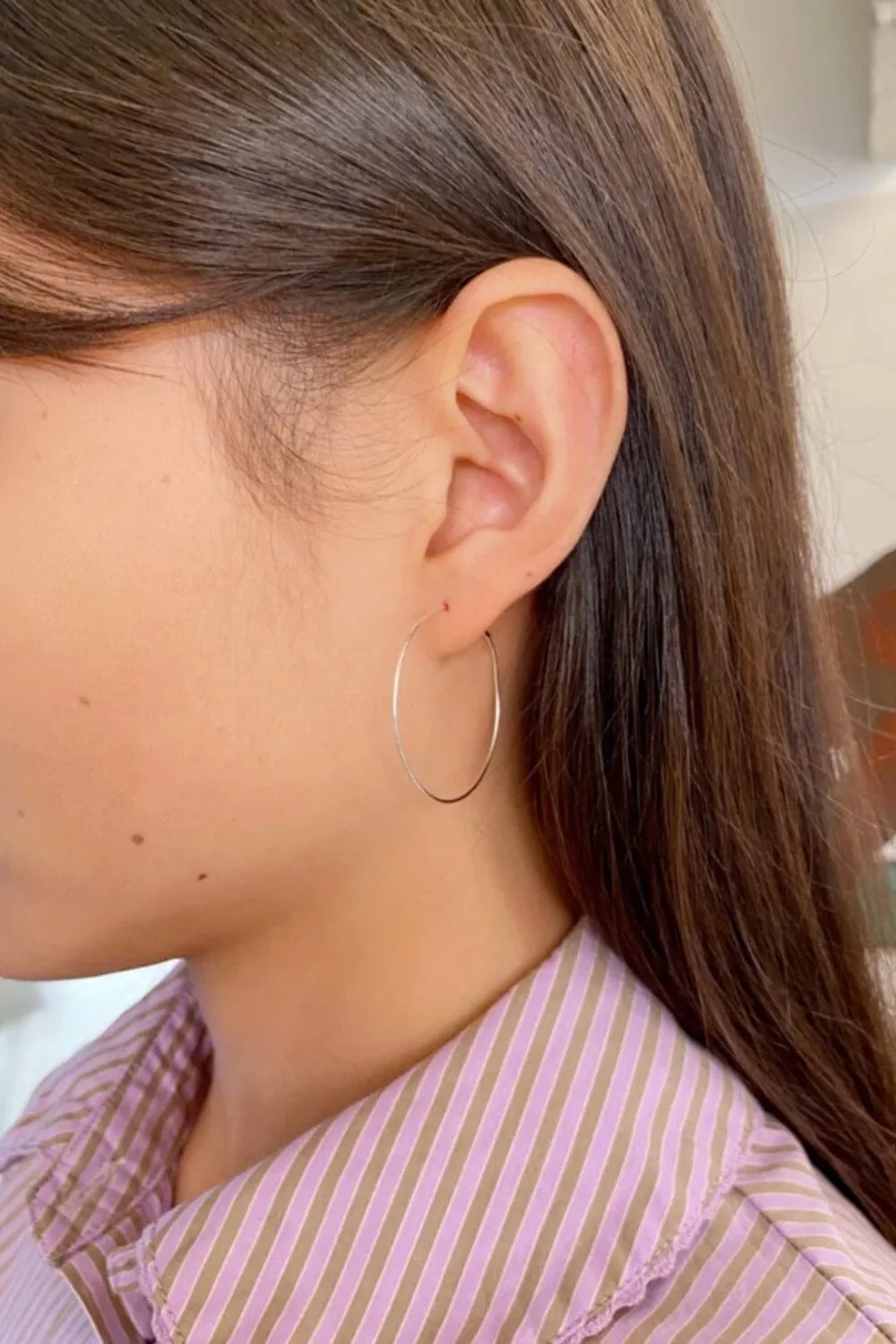 Thin Hoop Earrings sold by Brandy Melville product image thumbnail 2