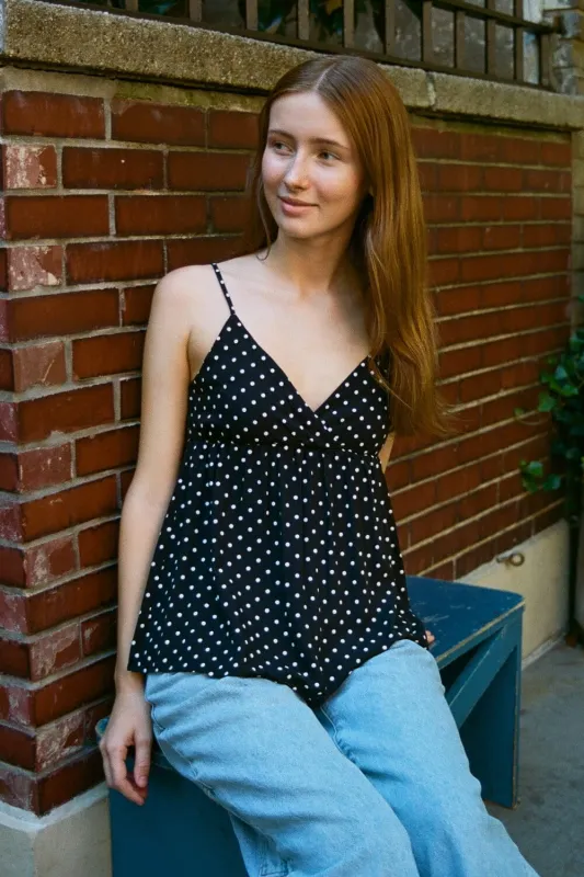 Edith Polka Dot Tank sold by Brandy Melville