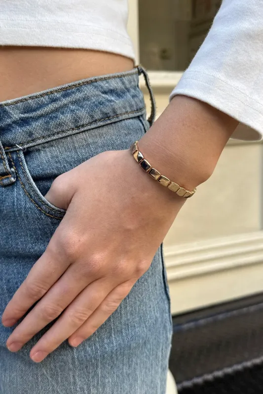 Square Link Bracelet sold by Brandy Melville