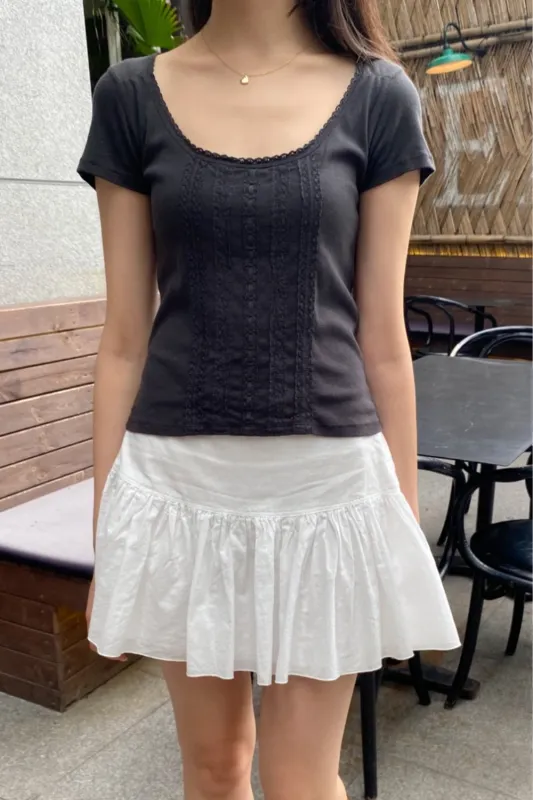 Giselle Lace Top sold by Brandy Melville