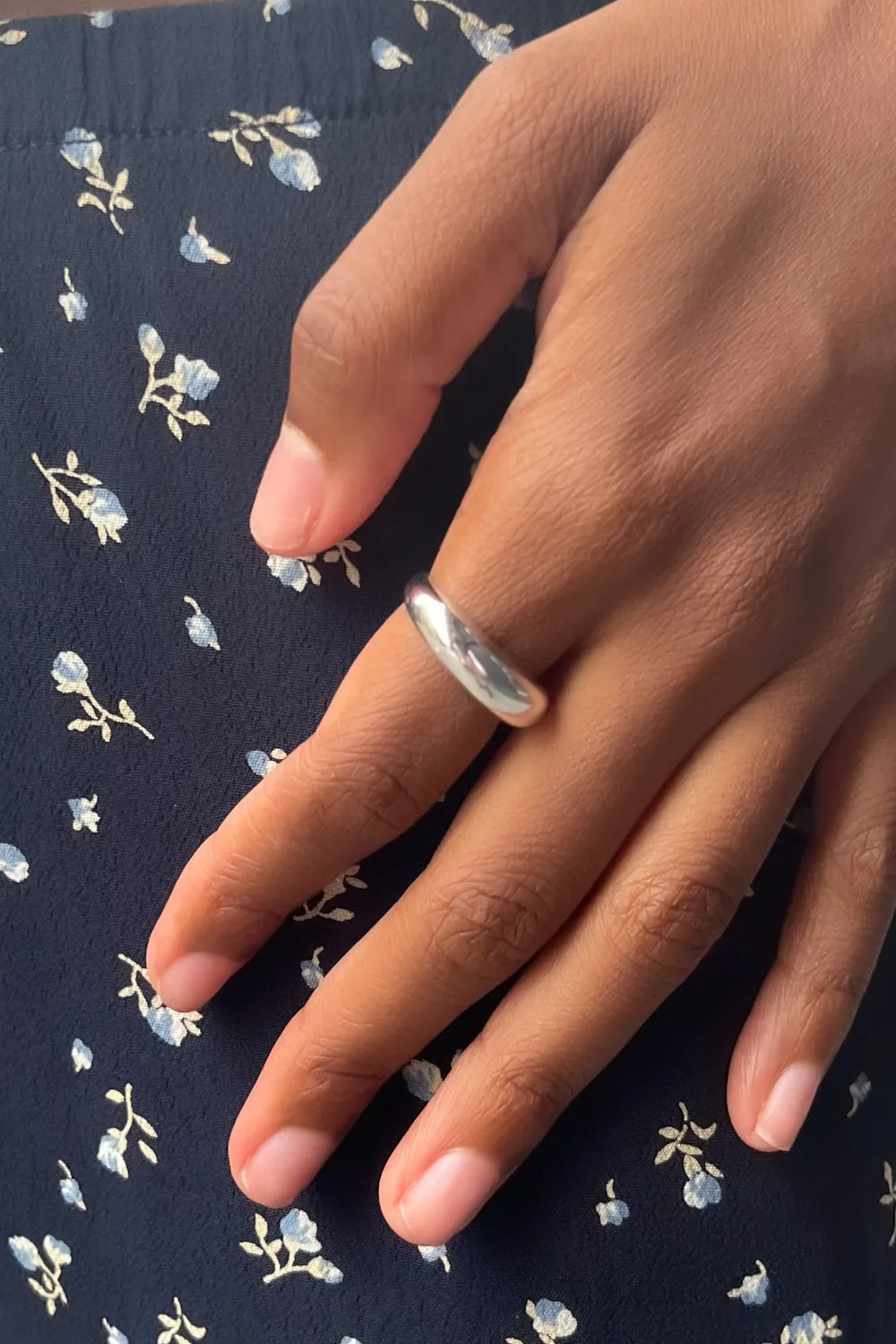 Sterling Silver Rounded Ring sold by Brandy Melville product image thumbnail 2