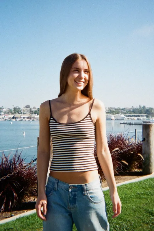 Skylar Striped Tank sold by Brandy Melville