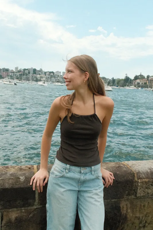 Cleo Halter Top sold by Brandy Melville