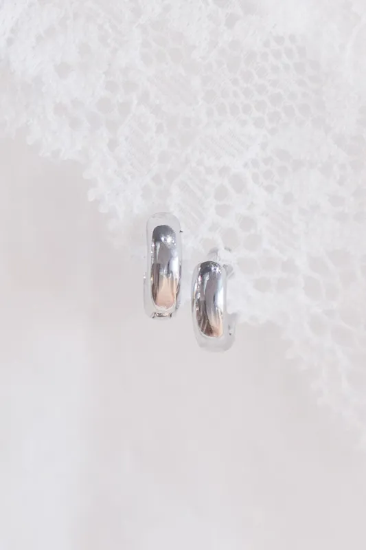 Sterling Silver Hoop Earrings sold by Brandy Melville