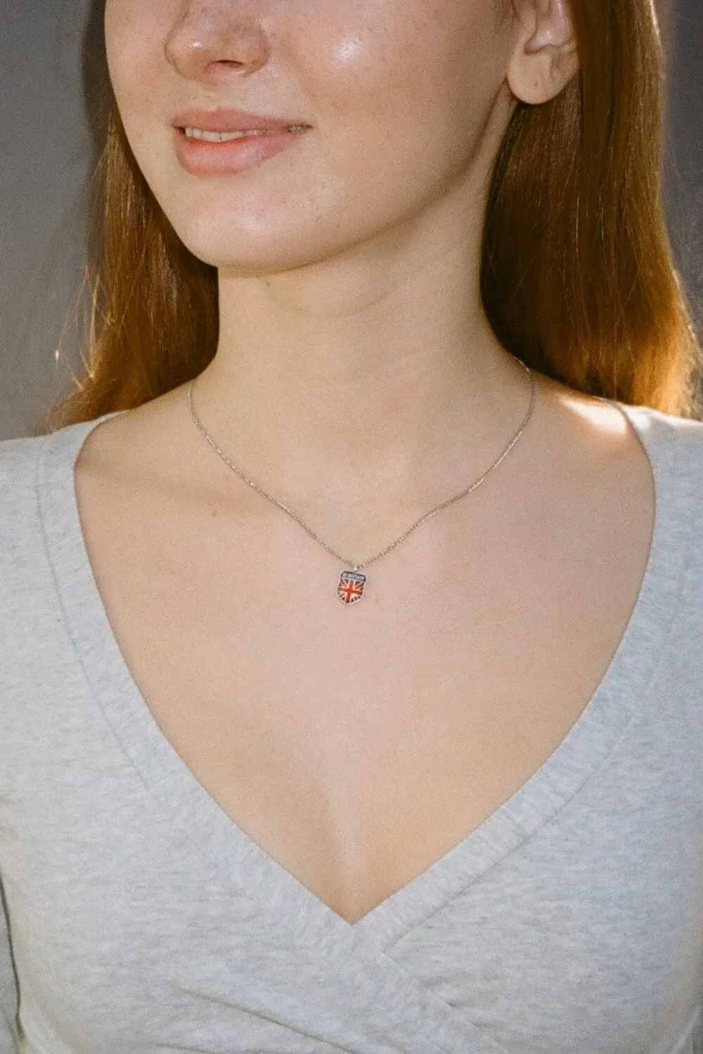 UK Flag Necklace sold by Brandy Melville product image thumbnail 2