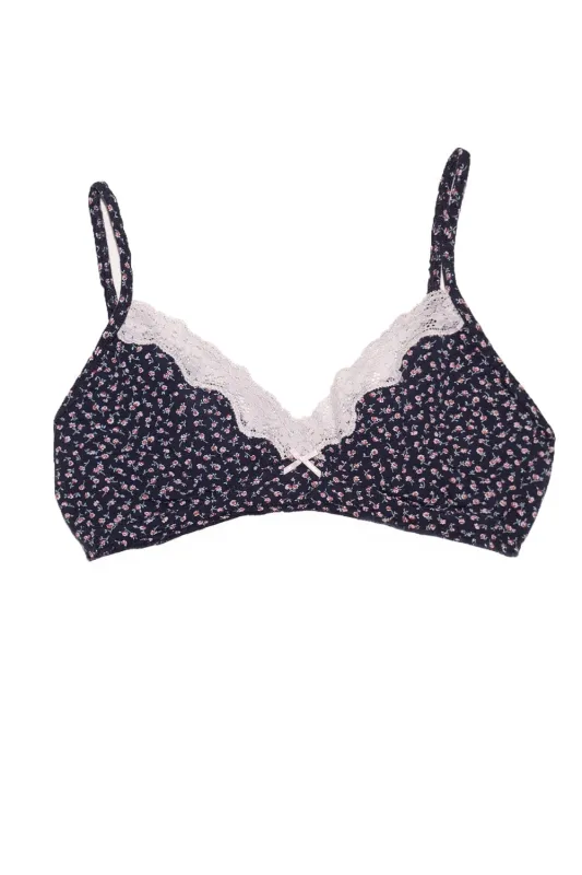 Floral Lace Bra sold by Brandy Melville