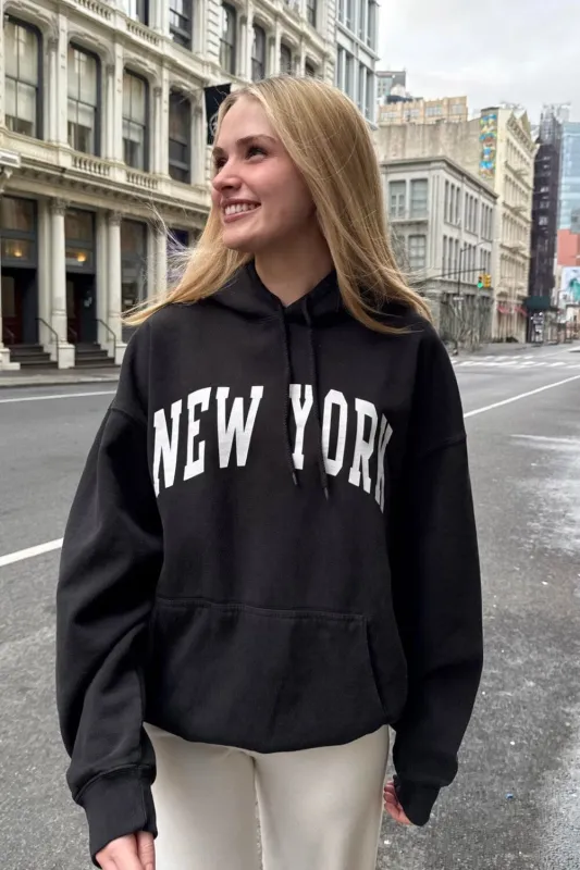 Christy New York Hoodie sold by Brandy Melville