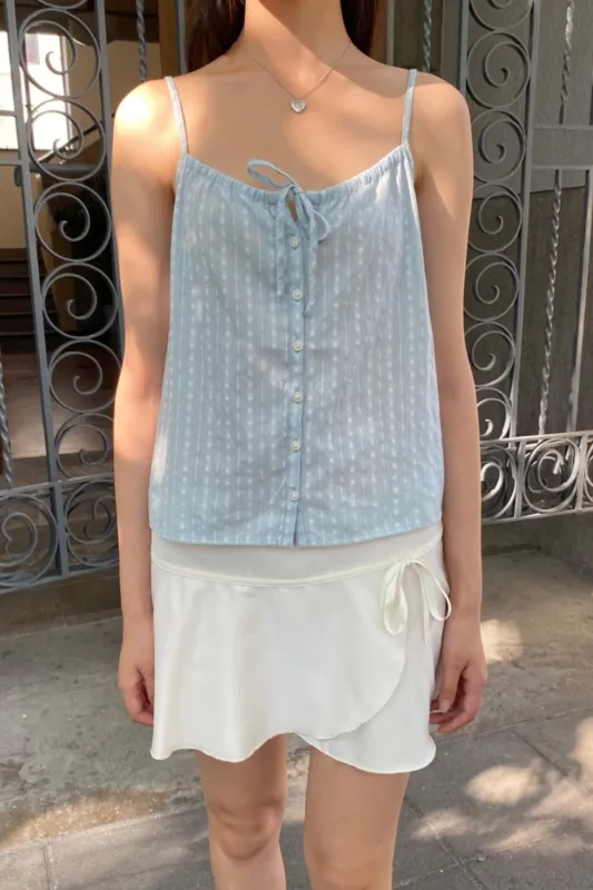 Alice Eyelet Tank made by Brandy Melville