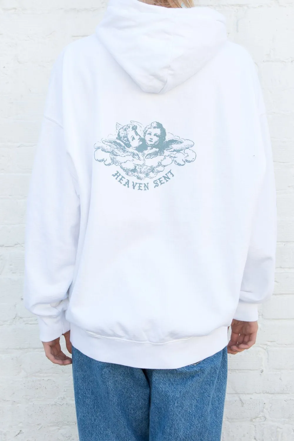 Christy Heaven Sent Hoodie sold by Brandy Melville