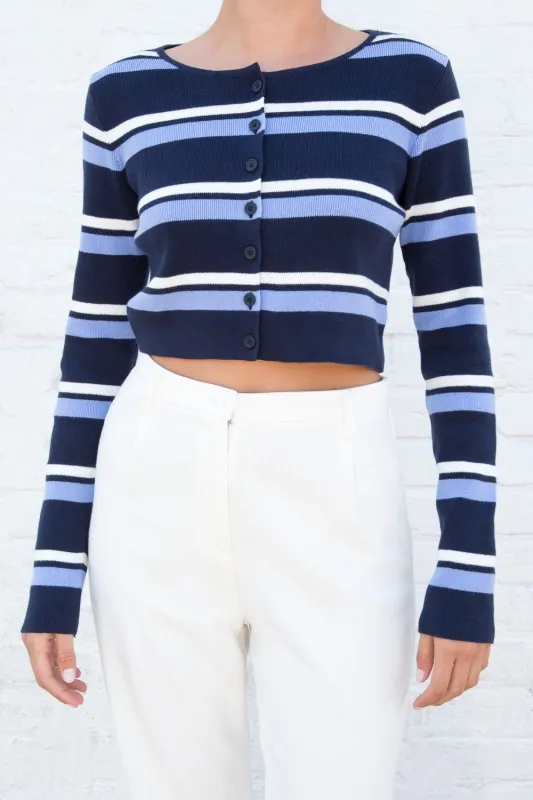 Athelia Knit Stripes Top sold by Brandy Melville