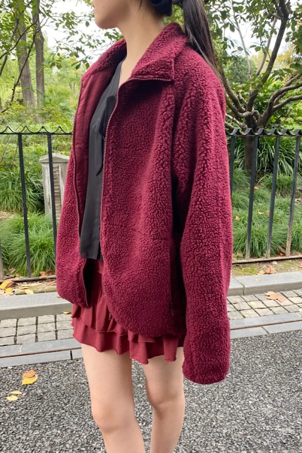 Willow Shearling Jacket sold by Brandy Melville product image thumbnail 5