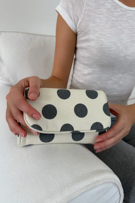 Polka Dots Makeup Bag sold by Brandy Melville